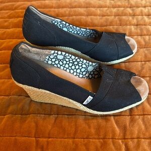 Tom’s Black Espadrilles